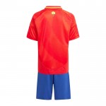 Günstige Fußballtrikots Spanien Kinder Heimtrikot EURO 2024 Kurzarm